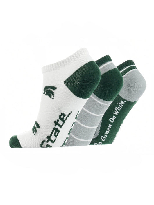 TCK socks Michigan State Spartans No Show Socks Full Field 3 Pack