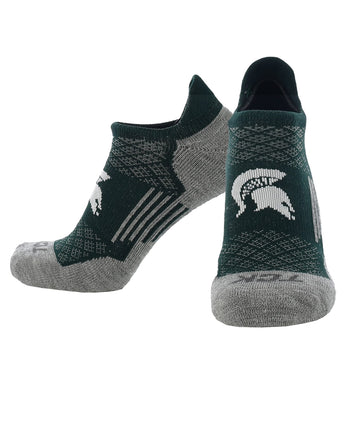 TCK socks Michigan State Spartans Tour No Show Tab Socks - Made in USA