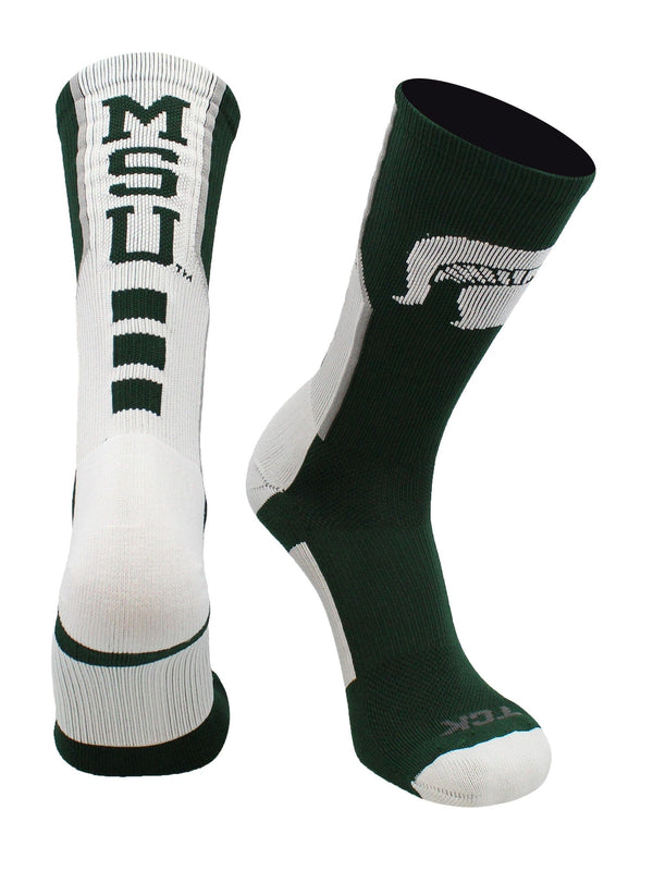 TCK socks Michigan State University Spartans Socks Perimeter Crew