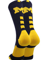 TCK socks Michigan Wolverines Baseline Crew USA Made