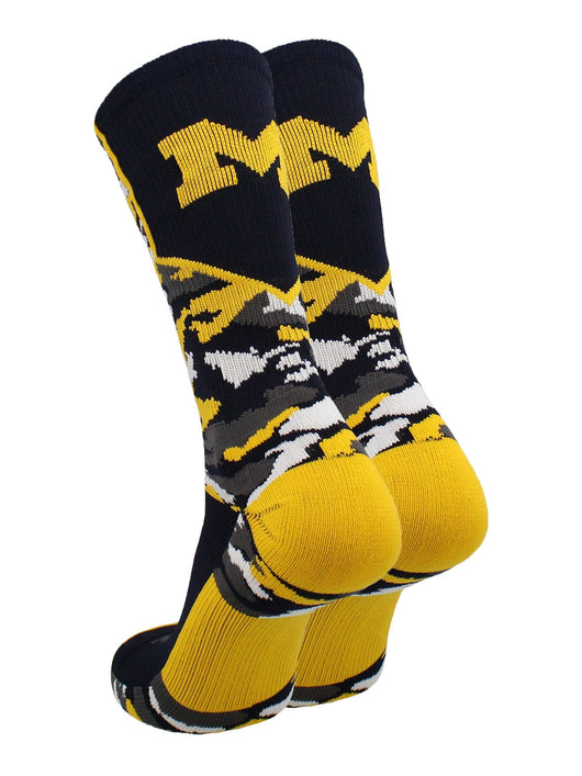 TCK socks Michigan Wolverines Camo Crew Socks