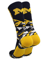 TCK socks Michigan Wolverines Camo Crew Socks