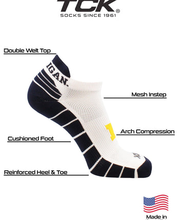 TCK socks Michigan Wolverines Golf Socks