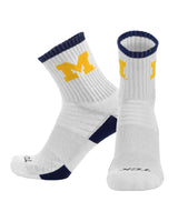 TCK socks Michigan Wolverines / Large NCAA Quarter Socks - Michigan Wolverines