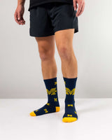 TCK socks Michigan Wolverines Mayhem Crew Socks (Imported)