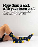 TCK socks Michigan Wolverines Mayhem Crew Socks (Imported)