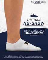 TCK socks Michigan Wolverines / One Size TCK Michigan Wolverines No Show Liner Socks (3-Pack)