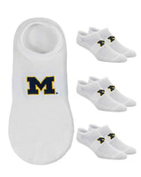 TCK socks Michigan Wolverines / One Size TCK Michigan Wolverines No Show Liner Socks (3-Pack)