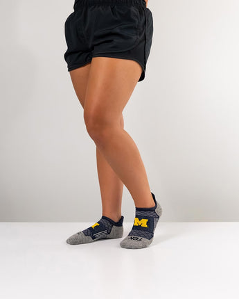 TCK socks Michigan Wolverines Tour No Show Tab Socks - Made in USA