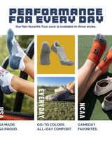TCK socks Michigan Wolverines Tour No Show Tab Socks - Made in USA