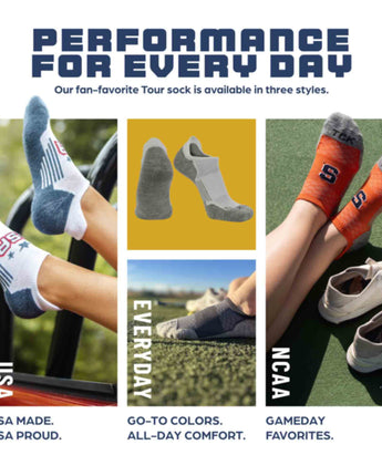 TCK socks Michigan Wolverines Tour No Show Tab Socks - Made in USA
