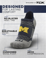 TCK socks Michigan Wolverines Tour No Show Tab Socks - Made in USA