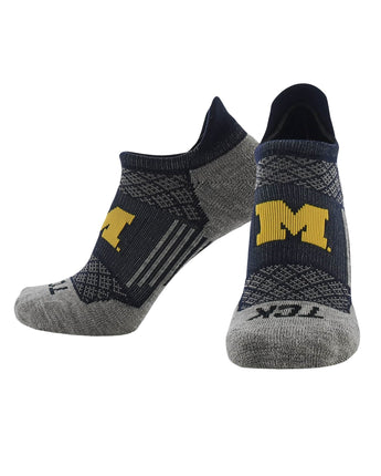 TCK socks Michigan Wolverines Tour No Show Tab Socks - Made in USA