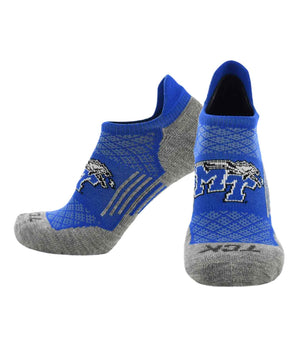 Middle Tennessee Blue Raiders No Show Tour Socks - Made in USA