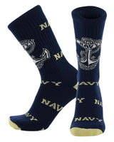 TCK socks Midshipmen Navy/Vegas Gold / Large Navy Midshipmen Mayhem Crew Socks (Made in USA)