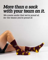 TCK socks Minnesota Golden Gophers Mayhem Crew Socks (Made in USA)