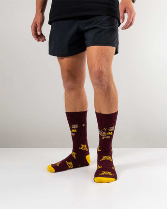 TCK socks Minnesota Golden Gophers Mayhem Crew Socks (Made in USA)