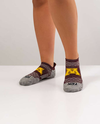 TCK socks Minnesota Golden Gophers Tour No Show Tab Socks - Made in USA