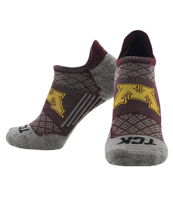 TCK socks Minnesota Golden Gophers Tour No Show Tab Socks - Made in USA