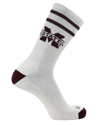 TCK socks Mississippi St. Bulldogs / Large Mississippi St. Bulldogs | Vintage | NCAA Mens and Womens Soft Cotton Sock