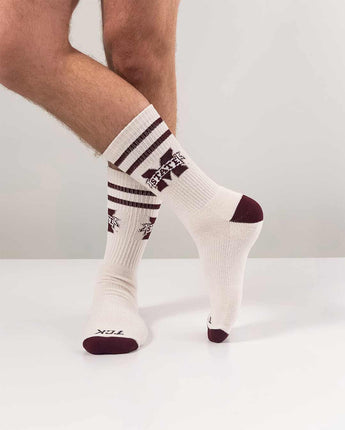 TCK socks Mississippi St. Bulldogs / Large Mississippi St. Bulldogs | Vintage | NCAA Mens and Womens Soft Cotton Sock