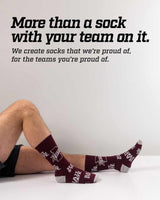 TCK socks Mississippi State Bulldogs Mayhem Crew Socks (Made in USA)