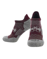 Mississippi State Bulldogs No Show Tour Socks - Made in USA