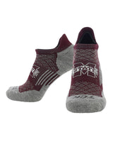 TCK socks Mississippi State Bulldogs No Show Tour Socks - Made in USA