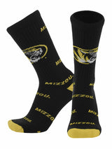 TCK socks Missouri Black/Gold / Large Missouri Tigers Mayhem Crew Socks (Made in USA)