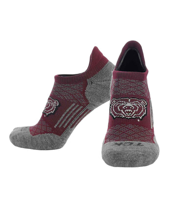 TCK socks Missouri State Bears / Medium Missouri State Bears Tour No Show Tab Socks - Made in USA