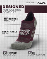 TCK socks Missouri State Bears Tour No Show Tab Socks - Made in USA