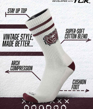 TCK socks Missouri State Bears | Vintage | NCAA Mens and Womens Soft Cotton Sock