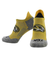 TCK socks Missouri Tigers / Large Missouri Tigers Tour No Show Tab Socks - Made in USA