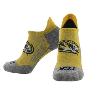 TCK socks Missouri Tigers / Large Missouri Tigers Tour No Show Tab Socks - Made in USA