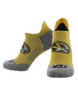 TCK socks Missouri Tigers / Large Missouri Tigers Tour No Show Tab Socks - Made in USA