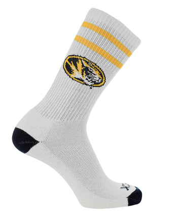 NCAA Vintage College Striped Socks - Missouri Tigers (Large)