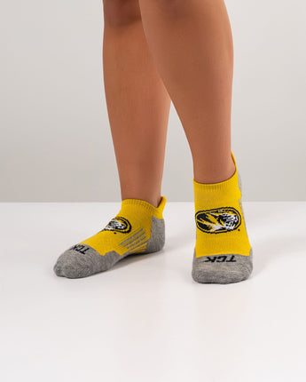 TCK socks Missouri Tigers Tour No Show Tab Socks - Made in USA
