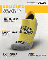 TCK socks Missouri Tigers Tour No Show Tab Socks - Made in USA