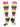 TCK socks Multi-neon / X-Small Krazisox Rainbow Stripes Socks
