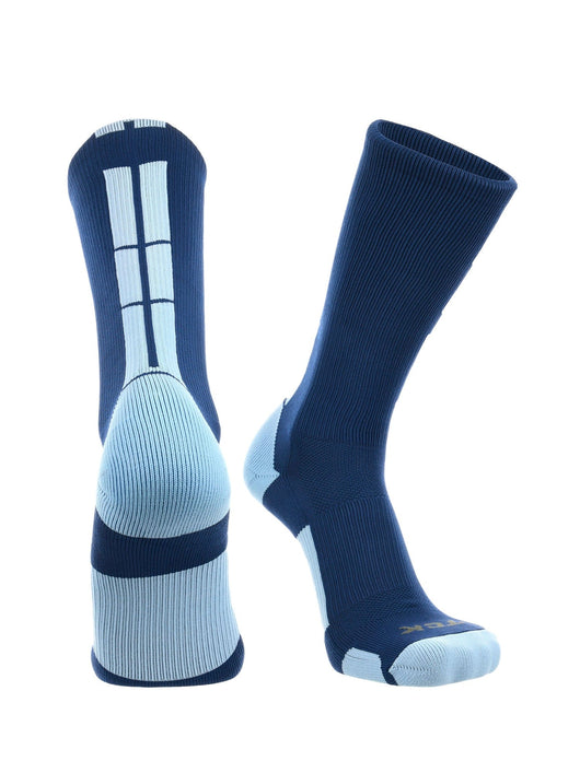 TCK socks Navy/Columbia Blue / Small Baseline 3.0 Athletic Crew Socks
