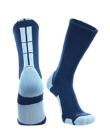 TCK socks Navy/Columbia Blue / X-Large Crew Socks Baseline 3.0 Adult Sizes Team Colors