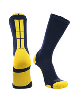 TCK socks Navy/Gold / X-Large Crew Socks Baseline 3.0 Adult Sizes Team Colors