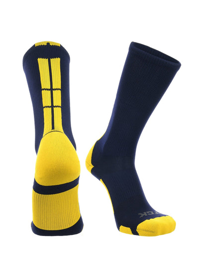 TCK socks Navy/Gold / X-Large Crew Socks Baseline 3.0 Adult Sizes Team Colors