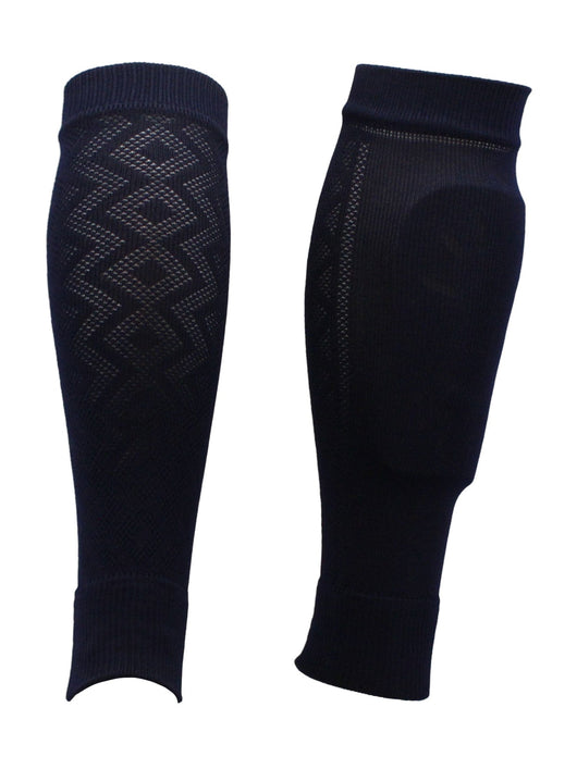 TCK socks Navy / Large Soccer Shin Guard Sleeves