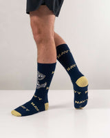 TCK socks Navy Midshipmen Mayhem Crew Socks (Made in USA)