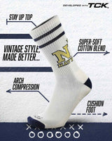 Navy Midshipmen | Vintage | NCAA Mens and Womens Soft Cotton Sock