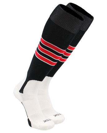 TCK socks Navy/Scarlet / Small TCK Baseball Stirrup Socks with Stripes Pattern D