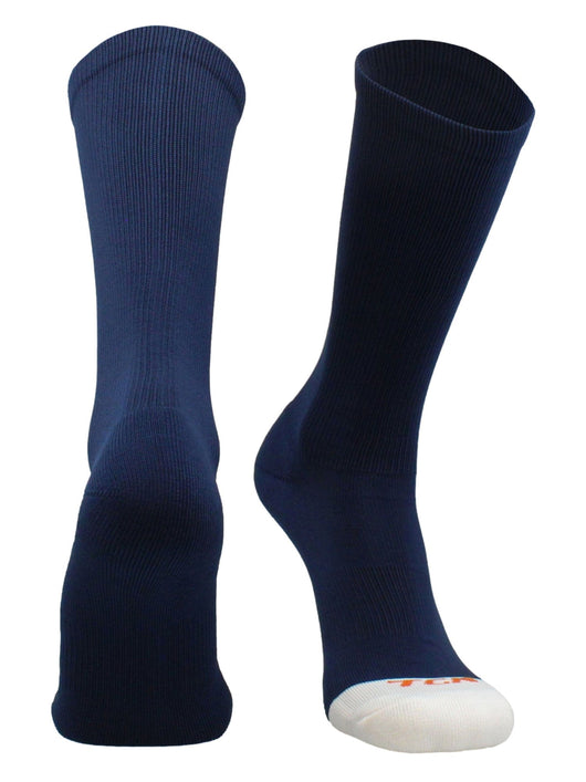 TCK socks Navy / Small Athletic Prosport Performance Crew Socks For All Sports