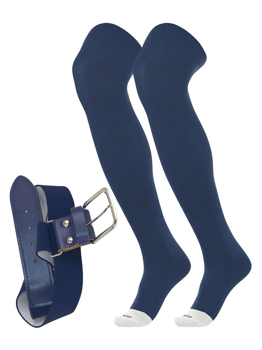 TCK socks Navy / Small Pro Plus Performance Prosport Over the Knee Socks Belt Combo