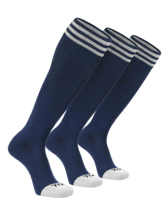 TCK socks Navy/White 3-Pack / X-Small Prosport Trio Striped Socks
